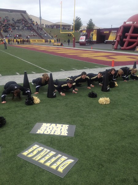 42 push-ups for 42 points! WMU @ CMU 11/3/12