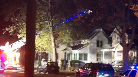 Public Safety attacked this fire from above. Public Safety attacked this fire from above.