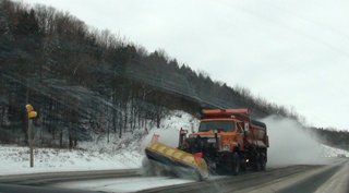 plowing snow
