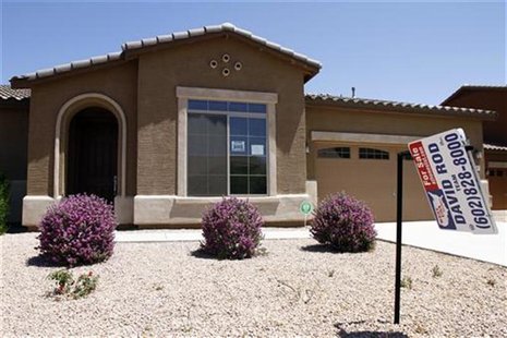 A real estate for sale sign is displayed outside a home in Chandler Heights, Arizona June 2, 2011. REUTERS/Joshua Lott A real estate for sale sign is displayed outside a home in Chandler Heights, Arizona June 2, 2011. REUTERS/Joshua Lott