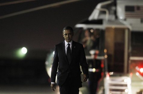 U.S. President Barack Obama walks to Air Force One at JFK Airport October 18, 2012, after attending the 67th Annual Alfred E. Smith Memorial U.S. President Barack Obama walks to Air Force One at JFK Airport October 18, 2012, after attending the 67th Annual Alfred E. Smith Memorial