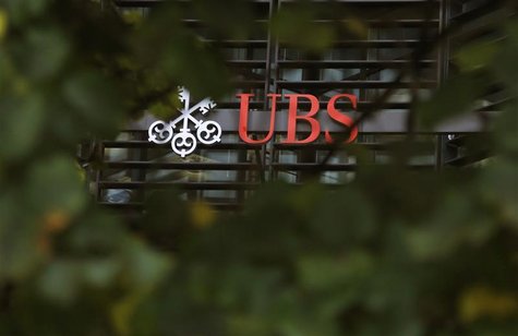 The offices of Swiss bank UBS are seen in the financial district of the City of London October 31, 2012. EUTERS/Chris Helgren The offices of Swiss bank UBS are seen in the financial district of the City of London October 31, 2012. EUTERS/Chris Helgren
