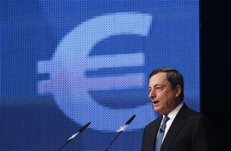European Central Bank President Mario Draghi speaks during the Economy Day 2012 in Frankfurt November 7, 2012. REUTERS/Ralph Orlowski European Central Bank President Mario Draghi speaks during the Economy Day 2012 in Frankfurt November 7, 2012. REUTERS/Ralph Orlowski