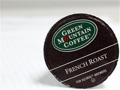 A Green Mountain Coffee single-serve K-Cup is pictured in New York, May 3, 2012. REUTERS/Brendan McDermid A Green Mountain Coffee single-serve K-Cup is pictured in New York, May 3, 2012. REUTERS/Brendan McDermid