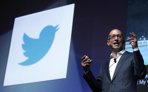 Twitter's CEO Dick Costolo gestures during a conference at the Cannes Lions in Cannes June 20, 2012. Cannes Lions is the International Festi Twitter's CEO Dick Costolo gestures during a conference at the Cannes Lions in Cannes June 20, 2012. Cannes Lions is the International Festi