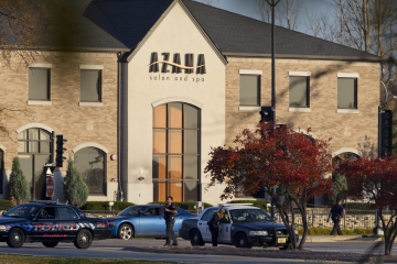 Authorities on the scene of a shooting that killed three people and wounded four others at Azana Salon and Span in Brookfield on October 21, 2012. Authorities on the scene of a shooting that killed three people and wounded four others at Azana Salon and Span in Brookfield on October 21, 2012.