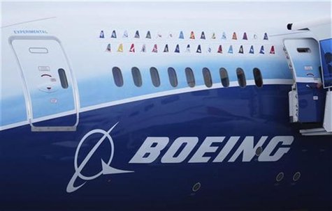 Logos of some Boeing 787 commercial airline clients are seen on a fuselage of the aircraft at the Singapore Airshow in Singapore February 14 Logos of some Boeing 787 commercial airline clients are seen on a fuselage of the aircraft at the Singapore Airshow in Singapore February 14