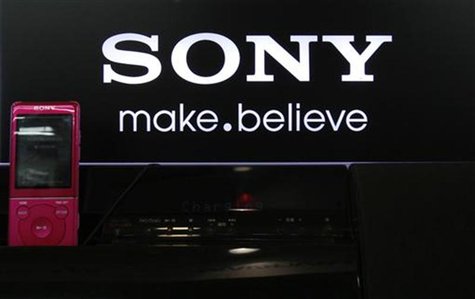 Sony Corp's logo is pictured on a Walkman speaker displayed at an electronics store in Tokyo October 24, 2012. REUTERS/Yuriko Nakao Sony Corp's logo is pictured on a Walkman speaker displayed at an electronics store in Tokyo October 24, 2012. REUTERS/Yuriko Nakao