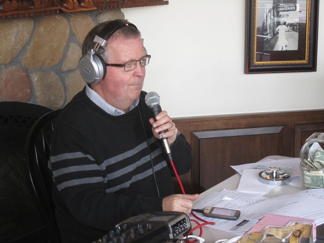 Jerry Bader broadcasting live.