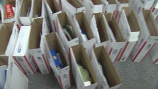 Care packages being assembled for troops in Afghanistan by Prevea Health employees. (courtesy of FOX 11). Care packages being assembled for troops in Afghanistan by Prevea Health employees. (courtesy of FOX 11).