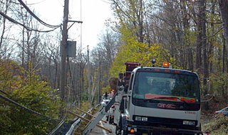 Wisconsin Public Service crews near Long Island Sound assisting with Hurricane Sandy restoration efforts.  Picture courtesy WPS