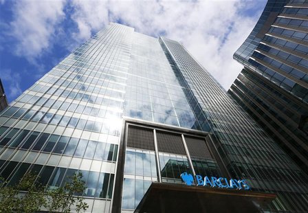 Barclays bank headquarters is seen in Canary Wharf, east London August 30, 2012. REUTERS/Olivia Harris Barclays bank headquarters is seen in Canary Wharf, east London August 30, 2012. REUTERS/Olivia Harris