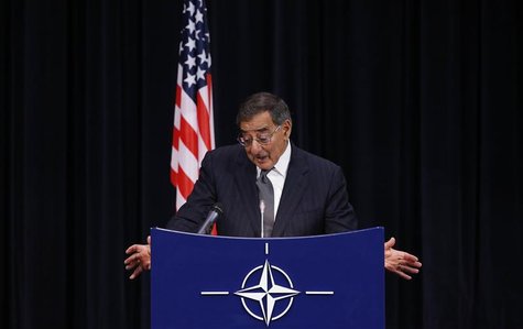 U.S. Secretary of Defense Leon Panetta reacts as he answers questions during a NATO defence ministers meeting at the Alliance headquarters i U.S. Secretary of Defense Leon Panetta reacts as he answers questions during a NATO defence ministers meeting at the Alliance headquarters i