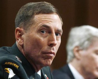U.S. Army General David Petraeus appears before the U.S. Senate Foreign Relations Committee to deliver testimony on the state of the war in Iraq on Capitol Hill, September 11, 2007. REUTERS/Jim Bourg U.S. Army General David Petraeus appears before the U.S. Senate Foreign Relations Committee to deliver testimony on the state of the war in Iraq on Capitol Hill, September 11, 2007. REUTERS/Jim Bourg
