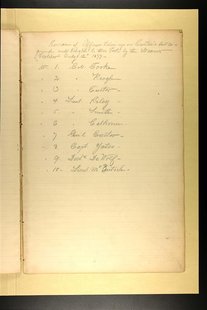 A page lists the remains of officers taken from General George Custer's battleground in this handout image courtesy of Ancestry.com. The gen A page lists the remains of officers taken from General George Custer's battleground in this handout image courtesy of Ancestry.com. The gen