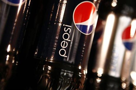 Bottles of Pepsi cola are seen in a display at PepsiCo's 2010 Investor Meeting event in New York, March 22, 2010. REUTERS/Mike Segar Bottles of Pepsi cola are seen in a display at PepsiCo's 2010 Investor Meeting event in New York, March 22, 2010. REUTERS/Mike Segar
