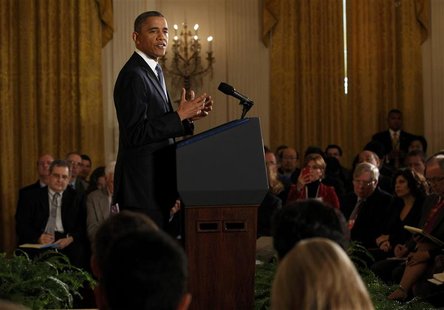 President Barack Obama addresses a news conference at the White House in Washington November 14, 2012. REUTERS/Kevin Lamarque President Barack Obama addresses a news conference at the White House in Washington November 14, 2012. REUTERS/Kevin Lamarque