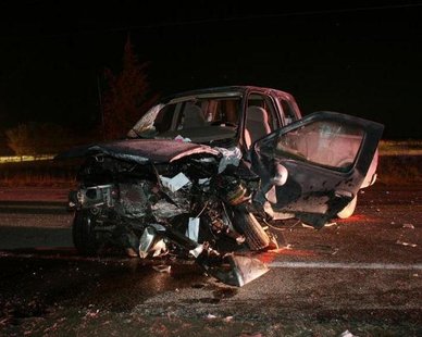 One of the vehicles involved in the Nov. 13, 2012 crash in Geneva Twp., MI. (photo courtesy Van Buren Co. Sheriff's Dept.)