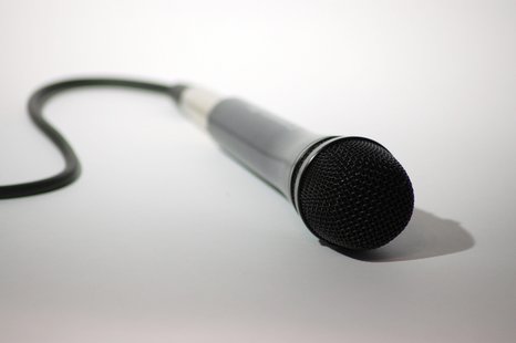 A microphone. A microphone.