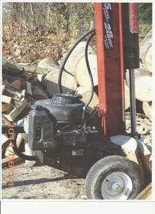 The logsplitter stolen from the Bill Ross & Sons Trucking Company. The logsplitter stolen from the Bill Ross & Sons Trucking Company.