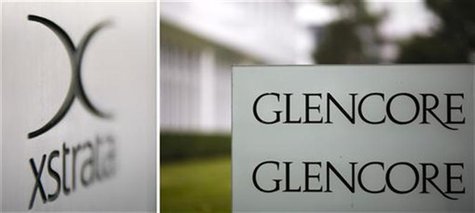 Combination of file photos showing the logo of Glencore in front of the company's headquarters in the Swiss town of Baar (R) September 7, 20 Combination of file photos showing the logo of Glencore in front of the company's headquarters in the Swiss town of Baar (R) September 7, 20