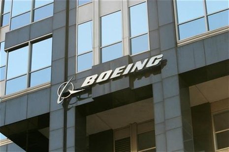 The Boeing logo is seen on the world headquarters office building in Chicago April 26, 2006. The Boeing logo is seen on the world headquarters office building in Chicago April 26, 2006.