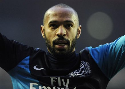 Arsenal's Thierry Henry reacts after their English Premier League soccer match against Sunderland in Sunderland, northern England February 1 Arsenal's Thierry Henry reacts after their English Premier League soccer match against Sunderland in Sunderland, northern England February 1