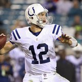Indianapolis Colts quarterback Andrew Luck drops back for a pass during the second half of their NFL football game against the Jacksonville Indianapolis Colts quarterback Andrew Luck drops back for a pass during the second half of their NFL football game against the Jacksonville