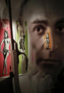 A complete set of original cinema door panel posters from the film "Thunderball" are seen during a media preview of "50 Years of James Bond A complete set of original cinema door panel posters from the film "Thunderball" are seen during a media preview of "50 Years of James Bond