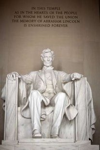 The statue of Abraham Lincoln sits at the Lincoln Memorial ahead of celebrations commemorating the 200th anniversary of Lincoln's birth in Washington February 11, 2009. The 16th President of the United States was born February 12, 1809. REUTERS/Joshua Roberts (UNITED STATES) The statue of Abraham Lincoln sits at the Lincoln Memorial ahead of celebrations commemorating the 200th anniversary of Lincoln's birth in Washington February 11, 2009. The 16th President of the United States was born February 12, 1809. REUTERS/Joshua Roberts (UNITED STATES)