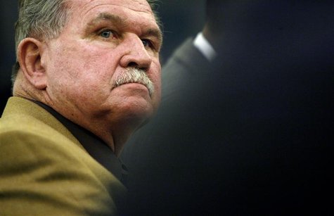 Former National Football League player and coach Mike Ditka listens during a hearing on Capitol Hill in Washington September 18, 2007. REUTE Former National Football League player and coach Mike Ditka listens during a hearing on Capitol Hill in Washington September 18, 2007. REUTE