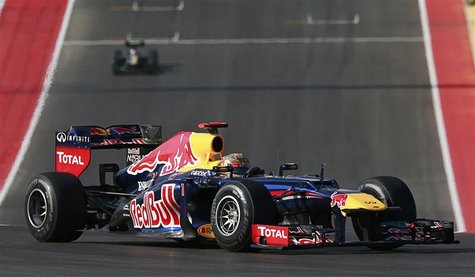 Red Bull Formula One driver Sebastian Vettel of Germany drives during the U.S. F1 Grand Prix at the Circuit of the Americas in Austin, Texas Red Bull Formula One driver Sebastian Vettel of Germany drives during the U.S. F1 Grand Prix at the Circuit of the Americas in Austin, Texas