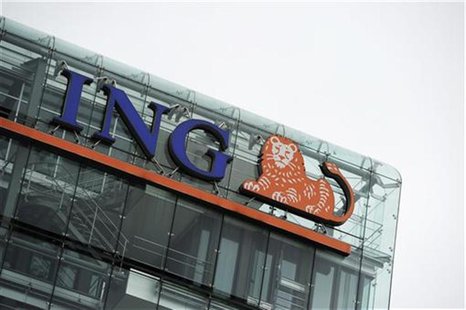The logo of ING is pictured at the headquarters in Amsterdam July 16, 2012. REUTERS/Robin van Lonkhuijsen/United Photos The logo of ING is pictured at the headquarters in Amsterdam July 16, 2012. REUTERS/Robin van Lonkhuijsen/United Photos
