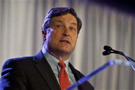 Richmond Federal Reserve Bank President Jeffrey Lacker speaks during the Charlotte Chamber's Economic Outlook Conference in Charlotte, North Richmond Federal Reserve Bank President Jeffrey Lacker speaks during the Charlotte Chamber's Economic Outlook Conference in Charlotte, North