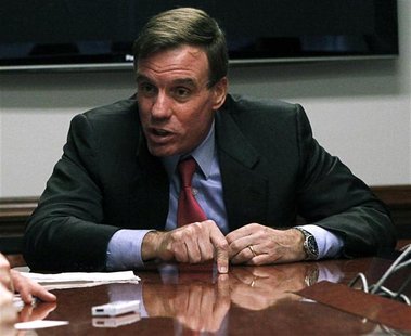 U.S. Senator Mark Warner, who's expected to play a role in negotiations to avoid the "fiscal cliff," speaks during an interview with Reuters U.S. Senator Mark Warner, who's expected to play a role in negotiations to avoid the "fiscal cliff," speaks during an interview with Reuters