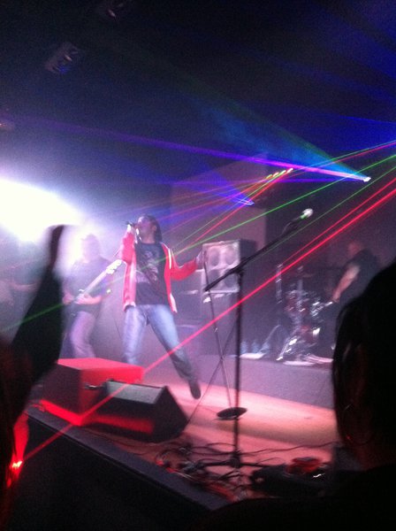 Rachael Brusky got this pic with the lasers and all