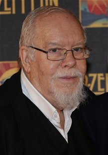 British artist Peter Blake arrives for the U.K. premiere of "Celebration Day" at the Hammersmith Apollo in London October 12, 2012. REUTERS/ British artist Peter Blake arrives for the U.K. premiere of "Celebration Day" at the Hammersmith Apollo in London October 12, 2012. REUTERS/