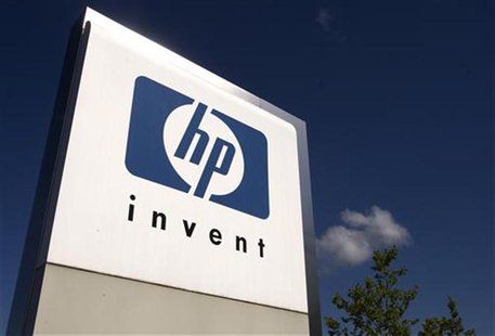 A HP Invent logo is pictured in front of Hewlett-Packard international offices in Meyrin near Geneva August 4, 2009. REUTERS/Denis Balibouse A HP Invent logo is pictured in front of Hewlett-Packard international offices in Meyrin near Geneva August 4, 2009. REUTERS/Denis Balibouse