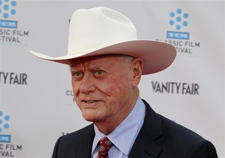 Cast member of the TV series "Dallas" Larry Hagman arrives at the world premiere of the 40th anniversary restoration of the film "Cabaret" d Cast member of the TV series "Dallas" Larry Hagman arrives at the world premiere of the 40th anniversary restoration of the film "Cabaret" d