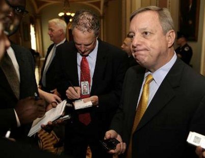 Senator Dick Durbin (D-IL) talks to reporters on Capitol Hill in Washington. REUTERS/Yuri Gripas Senator Dick Durbin (D-IL) talks to reporters on Capitol Hill in Washington. REUTERS/Yuri Gripas