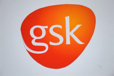 A GlaxoSmithKline logo is seen outside one of its buildings in west London, February 6, 2008. REUTERS/Toby Melville A GlaxoSmithKline logo is seen outside one of its buildings in west London, February 6, 2008. REUTERS/Toby Melville
