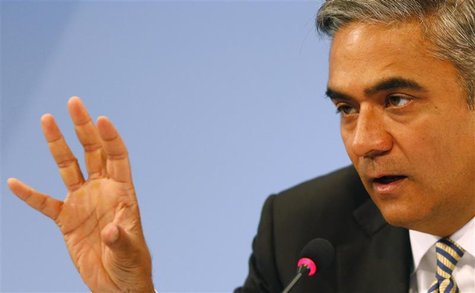 Anshu Jain, Co-Chairmen of the Management board and the Group Executive Committee of Germany's largest business bank, Deutsche Bank AG addre Anshu Jain, Co-Chairmen of the Management board and the Group Executive Committee of Germany's largest business bank, Deutsche Bank AG addre