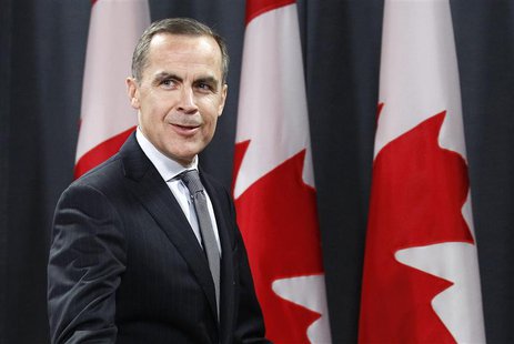 Bank of Canada Governor Mark Carney arrives at a news conference in Ottawa November 26, 2012. REUTERS/Chris Wattie Bank of Canada Governor Mark Carney arrives at a news conference in Ottawa November 26, 2012. REUTERS/Chris Wattie