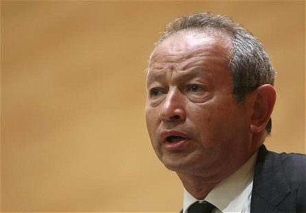 Orascom Telecom chairman Naguib Sawiris speaks during a conference in Beirut June 2, 2010. Picture taken June 2, 2010. REUTERS/Cynthia Karam Orascom Telecom chairman Naguib Sawiris speaks during a conference in Beirut June 2, 2010. Picture taken June 2, 2010. REUTERS/Cynthia Karam