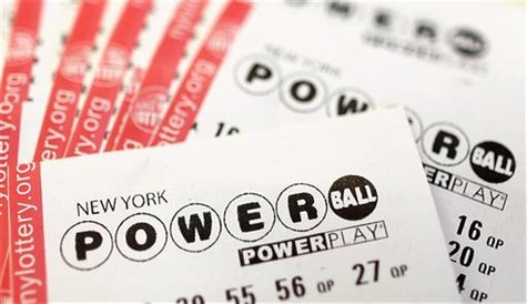 Powerball lottery tickets are seen in New York, November 27, 2012. The top prize in Wednesday's Powerball lottery is currently a record $425 Powerball lottery tickets are seen in New York, November 27, 2012. The top prize in Wednesday's Powerball lottery is currently a record $425
