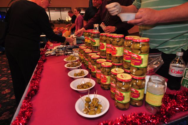 One of my favorite things..jalepeno' stuffed olives...yes please!