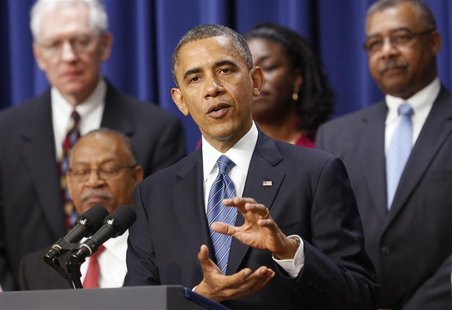 U.S. President Barack Obama delivers remarks at the White House in Washington November 28, 2012. REUTERS/Kevin Lamarque U.S. President Barack Obama delivers remarks at the White House in Washington November 28, 2012. REUTERS/Kevin Lamarque