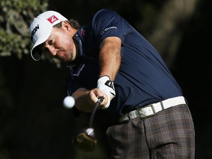 Graeme McDowell of Northern Ireland tees off on the sixth hole during the Pro-Am round of the World Challenge golf tournament in Thousand Oa Graeme McDowell of Northern Ireland tees off on the sixth hole during the Pro-Am round of the World Challenge golf tournament in Thousand Oa