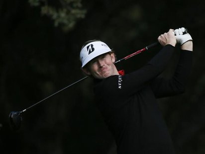 Brandt Snedeker tees off on the sixth hole during the Pro-Am round of the World Challenge golf tournament in Thousand Oaks, California, Nove Brandt Snedeker tees off on the sixth hole during the Pro-Am round of the World Challenge golf tournament in Thousand Oaks, California, Nove