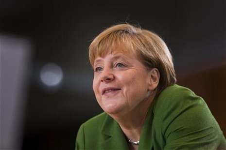 German Chancellor Angela Merkel arrives at a cabinet meeting at the Chancellery in Berlin November 28, 2012. REUTERS/Thomas Peter German Chancellor Angela Merkel arrives at a cabinet meeting at the Chancellery in Berlin November 28, 2012. REUTERS/Thomas Peter